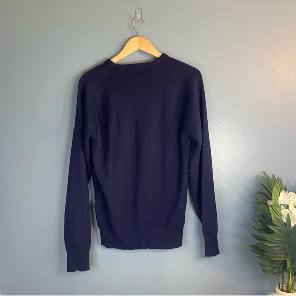 Vintage Pinnacle Navy Blue Embroidered “ California Cooler” Sweater - Picture 2 of 9